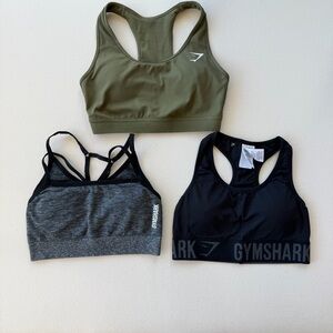 Gymshark Sports Bra Bundle Lot of 3 - Flex, Fit Seamless & Training Small